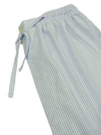 Pijama Kiff-kiff de tela popelín azul con rayitas en blanco