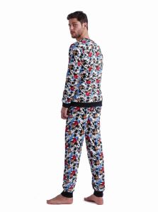 Pijama juvenil con puños de Mickey Mouse