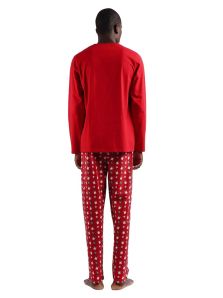 Pijama en rojo con reno de Admas para hombre