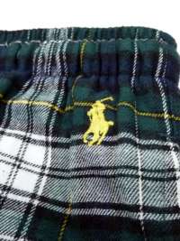 Pijama Polo Ralph Lauren de Franela en verde botella