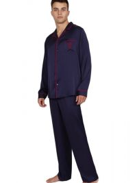 Pijama Admas de Raso en azul marino