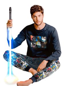 Pijama Star Wars comic en gris marengo