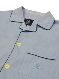 Pijama Kiff-kiff de tela  en Algodón Azul jaspeado