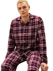 Pijama Tommy Hilfiger de Viyela de Algodón a cuadros