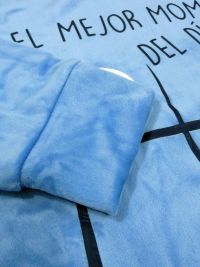 Pijama Muydemi en Velour Azul con puños