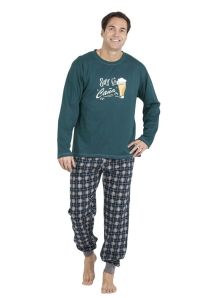 Pijama Pettrus Man mod. La Caña en Algodón