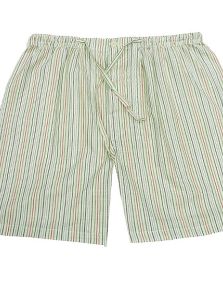 Pijama de manga y pantalón corto juvenil en colores claros para verano