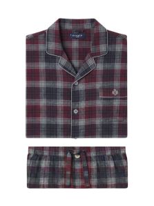 Pijama hombre Guasch de viyela de algodón a cuadros