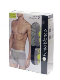 2 Pack Boxers Punto Blanco Seeking Amarillo