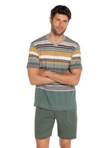 Pijama Punto Blanco corto de Algodón mod. Cartago