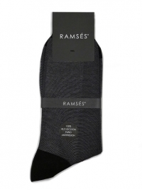 Calcetín Topitos Hilo Ramsés en Negro
