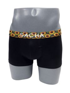 Boxer Sacha mod. Sunflower en negro