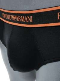 Slip Emporio Armani en microfibra negro