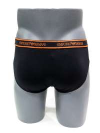 Slip Emporio Armani en microfibra negro