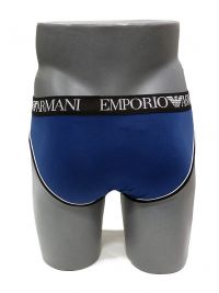 Slip Emporio Armani en Algodón Az. Marino