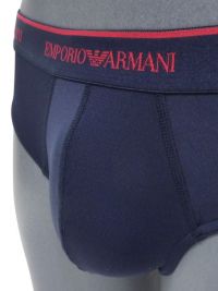 Slip Emporio Armani en microfibra azul