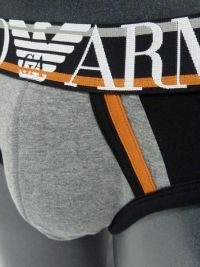 Slip Emporio Armani Algodón en gris