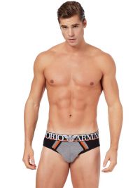 Slip Emporio Armani Algodón en gris