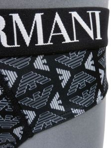 Emporio Armani calzoncillo de microfibra estampado con logo