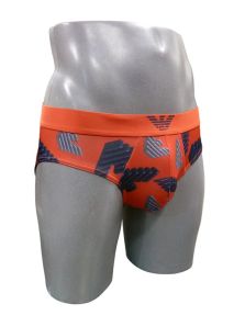 Slip Emporio Armani de Microfibra estampado en rojo