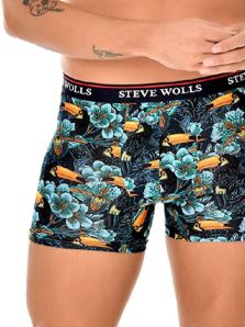 Boxer estampado en algodon con tucanes de Steve Wolls