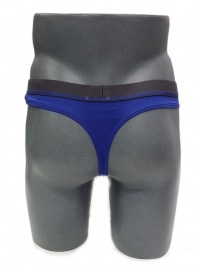 Tanga Armani Microfibra Azul