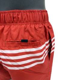 Bañador Hombre Tommy Hilfiger Logo Rayas Rojo