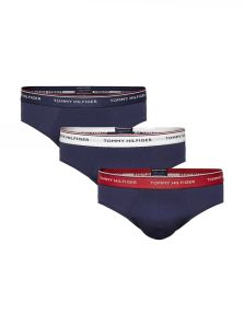 Pack con 3 Slips Tommy Hilfiger de algodón en marino