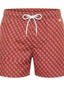 Oferta exclusiva en bañadores David Atlantis con estampado floral y bolsillos laterales.