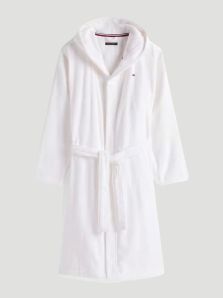 Albornoz de Tommy Hilfiger en blanco con capucha para hombre
