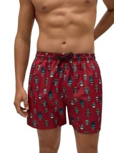 Llévate: Bañador para hombre Ysabel Mora con calaveras rojas ¡originalidad para el verano!