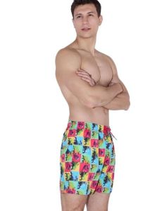 Bañador Ysabel Mora de hombre estampado multicolor con loros