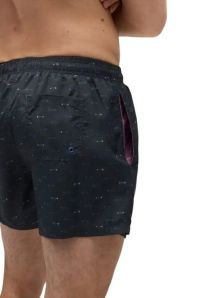 ¡La oportunidad que esperabas! Bañador corto hombre Ysabel Mora negro con estampado de raspas de peces ¡un diseño llamativo y moderno!