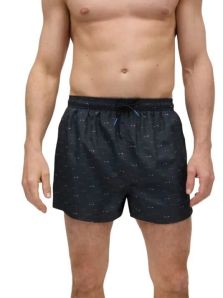 Llévate ahora: Bañador corto hombre Ysabel Mora negro con estampado de raspas de peces ¡estilo y originalidad para el verano!