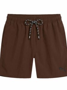 Nuevo bañador Puma marrón chocolate para hombre, ideal para verano y uso diario.