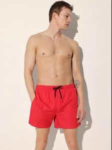 Bañador Ysabel Mora de hombre liso en rojo 