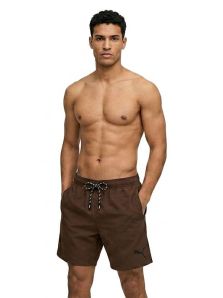 Bañador PUMA marrón chocolate de secado rápido para hombre