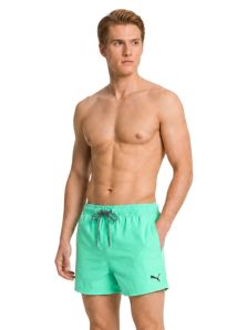 Bañador PUMA corto para hombre en verde claro de secado rápido