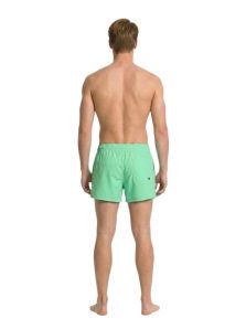 Vista trasera de bañador Puma verde claro corto para hombre