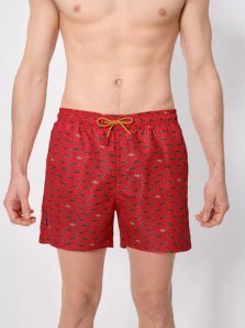 detalle estampado perros salchicha en bañador hombre Ysabel Mora