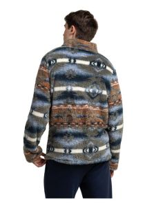 Vista trasera de la bata ADMAS caqui para hombre, ideal para invierno