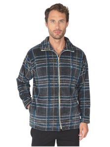 Parka Polar Massana Corta a cuadros en gris