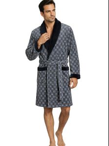 Bata Soy Underwear de hombre de coralina polar con borreguillo