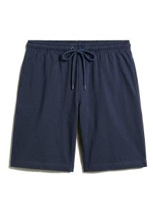 Pantalón bermuda azul marino de pijama hombre con bolsillos y ajuste cómodo