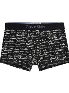 Bóxer Calvin Klein de microfibra con estampado de logotipos en negro