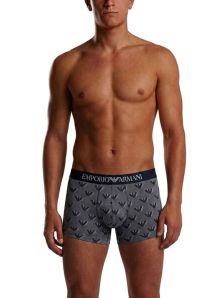 Ropa interior premium Emporio Armani azul para hombre confeccionada en microfibra