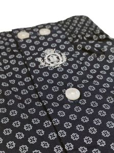Calzoncillo clásico Guasch de tela azul marino con estampado de estrellas