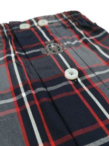 Calzoncillo de tela Guasch para hombre con cuadros en azul, rojo y blanco