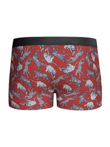 detalle tejido lyocell boxer hombre felinos suave transpirable