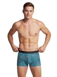 Bóxer hombre I AM Impetus floral maniquí ajuste segunda piel